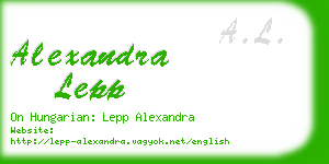 alexandra lepp business card